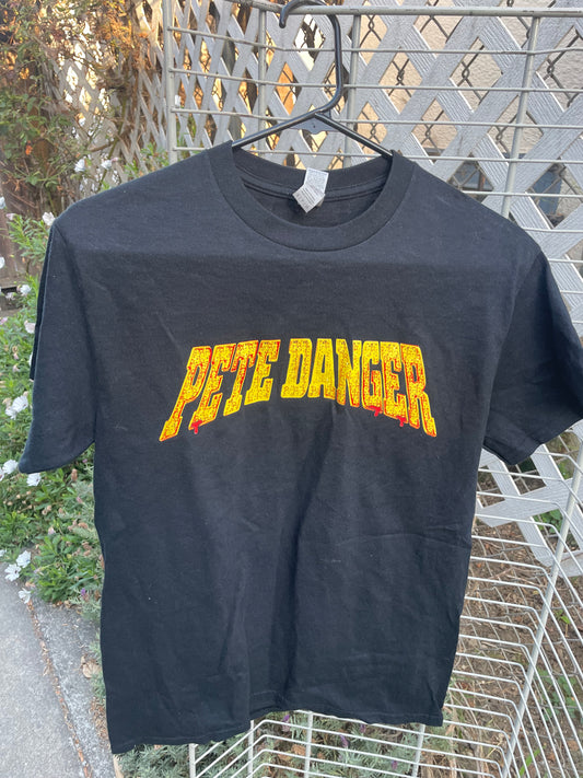 Pete Danger yellow logo t-shirt