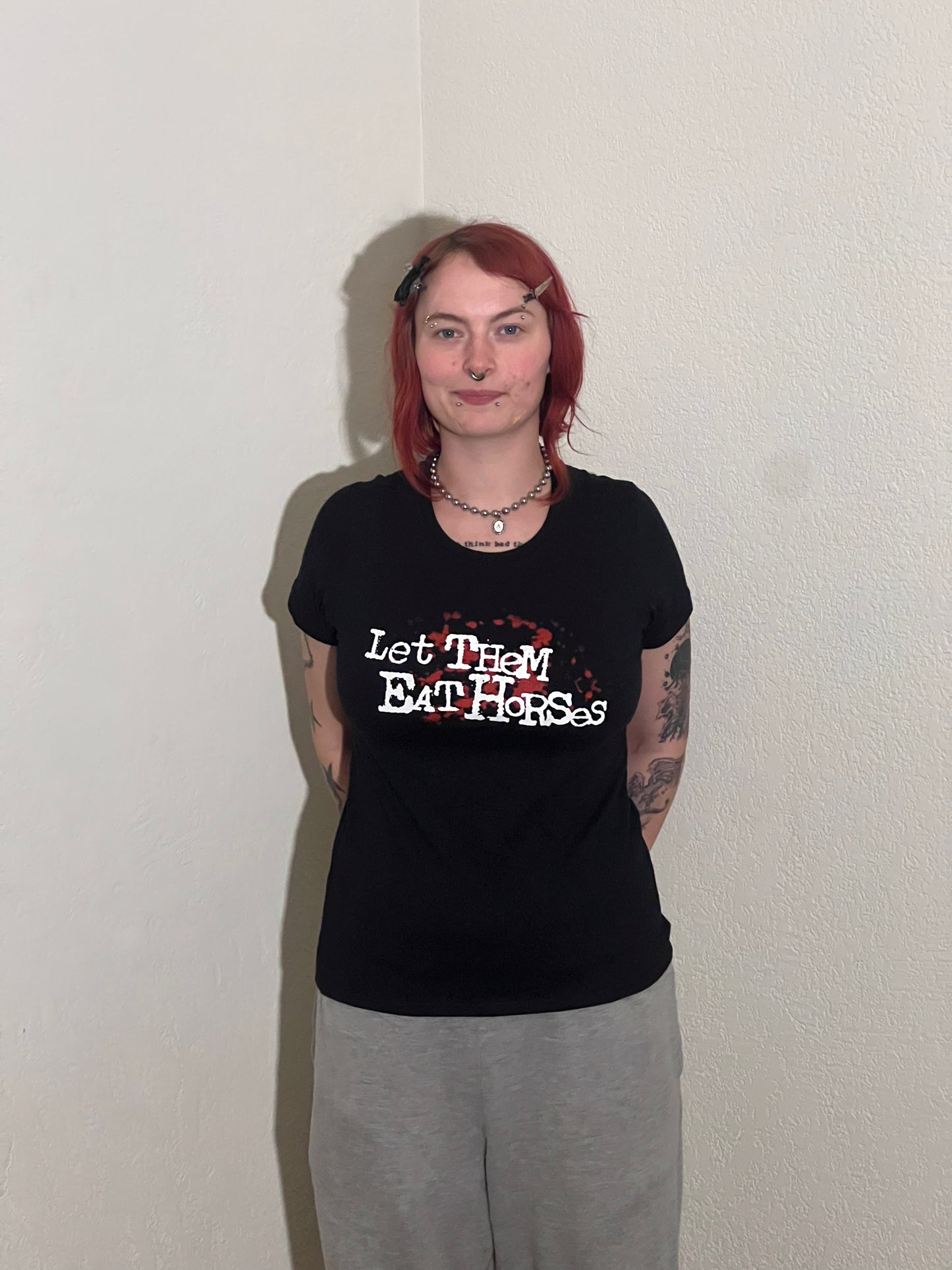 Let Them Eat Horses women’s t-shirt